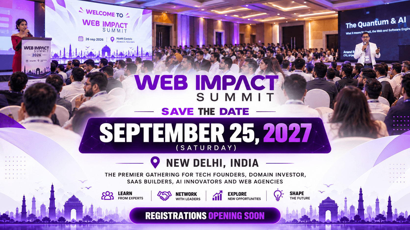 Web Impact Summit hero banner